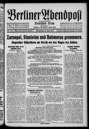 Berliner Abendpost vom 26.07.1917