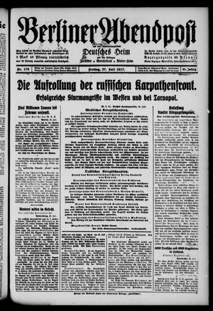 Berliner Abendpost vom 27.07.1917
