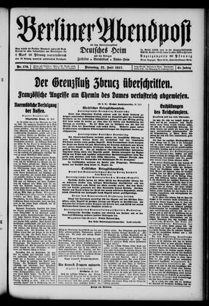 Berliner Abendpost vom 31.07.1917