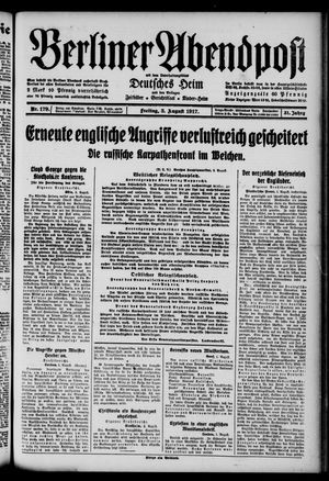 Berliner Abendpost vom 03.08.1917