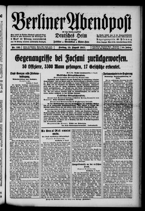 Berliner Abendpost vom 10.08.1917
