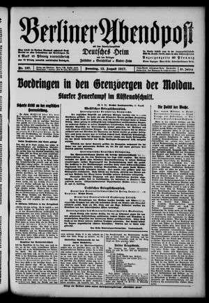 Berliner Abendpost vom 12.08.1917