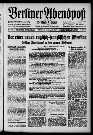 Berliner Abendpost vom 15.08.1917
