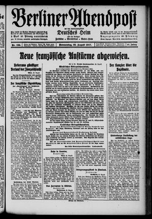 Berliner Abendpost vom 23.08.1917