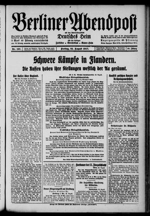 Berliner Abendpost vom 24.08.1917