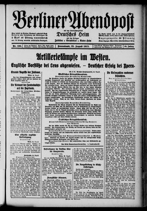 Berliner Abendpost vom 25.08.1917