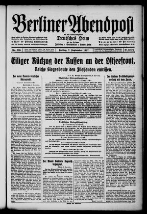 Berliner Abendpost vom 07.09.1917
