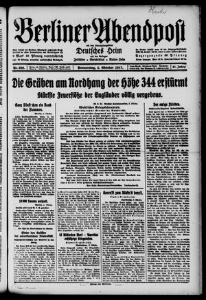 Berliner Abendpost vom 04.10.1917