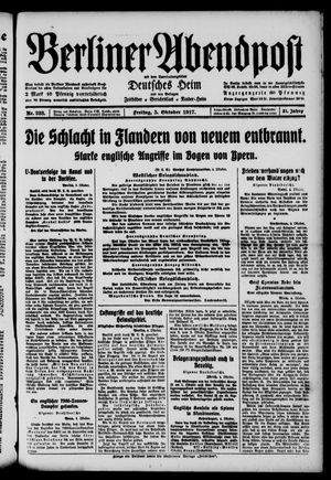 Berliner Abendpost on Oct 5, 1917