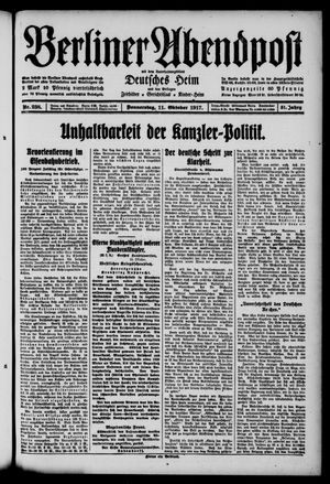 Berliner Abendpost vom 11.10.1917