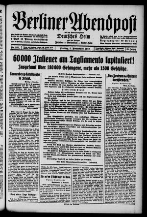 Berliner Abendpost vom 02.11.1917