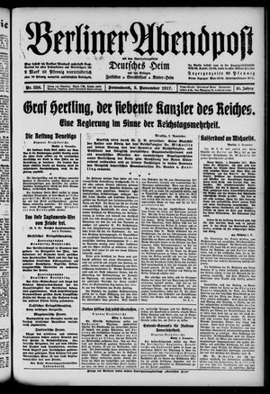 Berliner Abendpost vom 03.11.1917