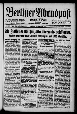 Berliner Abendpost vom 04.11.1917