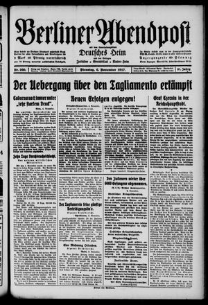 Berliner Abendpost vom 06.11.1917