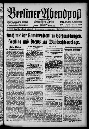 Berliner Abendpost vom 06.12.1917