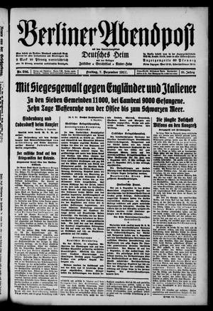 Berliner Abendpost vom 07.12.1917