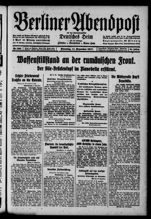 Berliner Abendpost vom 11.12.1917