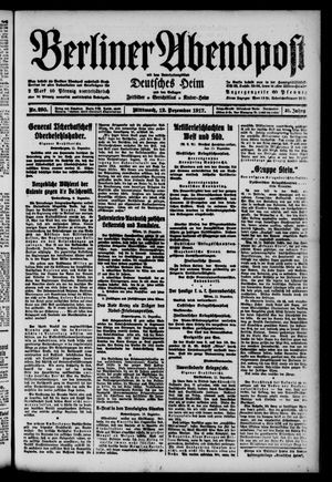 Berliner Abendpost vom 12.12.1917