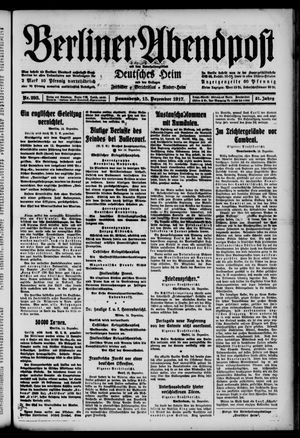 Berliner Abendpost vom 15.12.1917