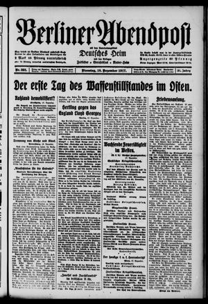 Berliner Abendpost vom 18.12.1917