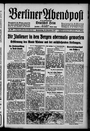 Berliner Abendpost vom 20.12.1917