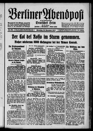 Berliner Abendpost vom 25.12.1917