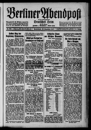 Berliner Abendpost vom 29.12.1917