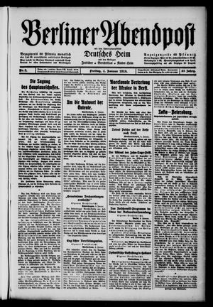 Berliner Abendpost vom 04.01.1918
