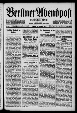 Berliner Abendpost on Feb 8, 1918