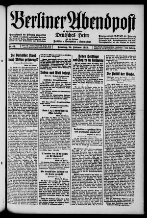 Berliner Abendpost on Feb 24, 1918
