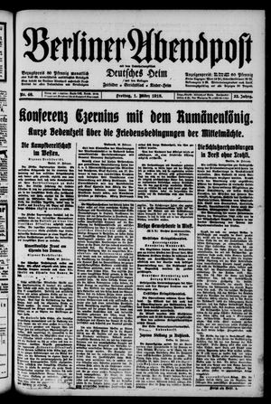 Berliner Abendpost vom 01.03.1918