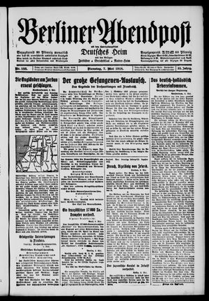 Berliner Abendpost vom 07.05.1918