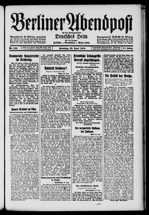 Berliner Abendpost vom 23.06.1918