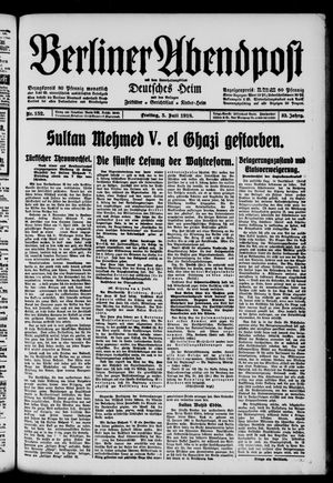 Berliner Abendpost vom 05.07.1918
