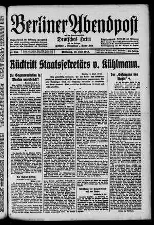Berliner Abendpost vom 10.07.1918