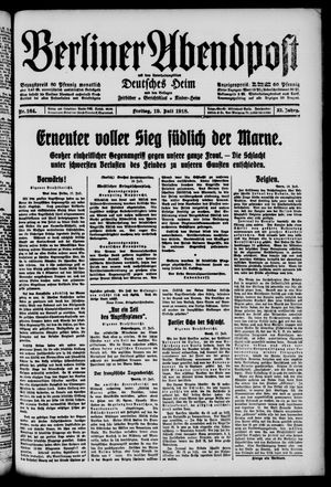 Berliner Abendpost vom 19.07.1918