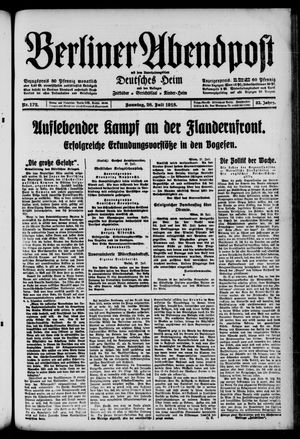 Berliner Abendpost vom 28.07.1918