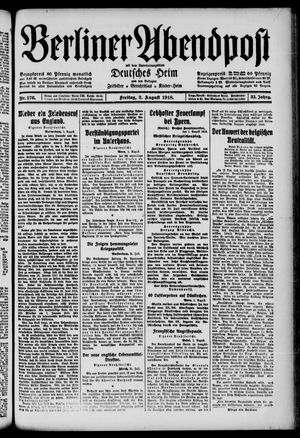 Berliner Abendpost vom 02.08.1918