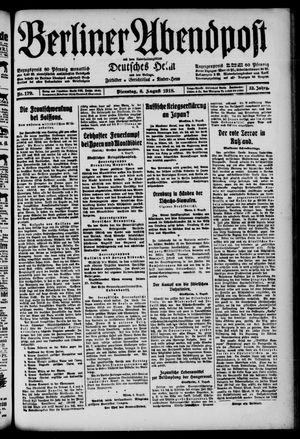 Berliner Abendpost vom 06.08.1918