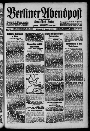 Berliner Abendpost vom 07.08.1918
