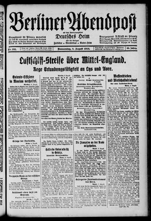 Berliner Abendpost vom 08.08.1918