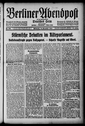 Berliner Abendpost vom 18.12.1918