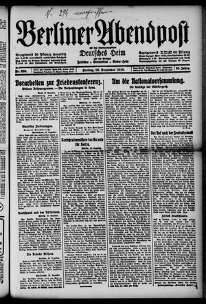Berliner Abendpost on Dec 20, 1918