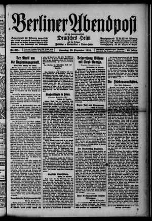 Berliner Abendpost vom 29.12.1918