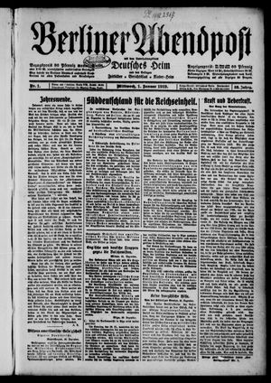 Berliner Abendpost vom 01.01.1919