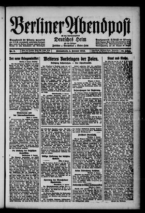 Berliner Abendpost vom 04.01.1919