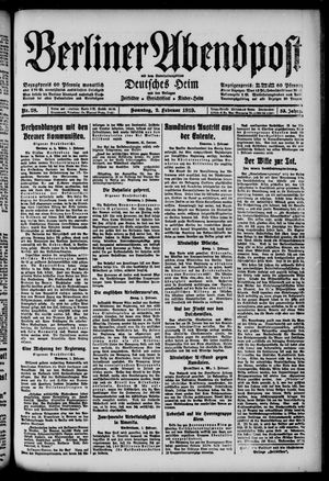 Berliner Abendpost vom 02.02.1919