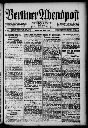 Berliner Abendpost vom 14.03.1919