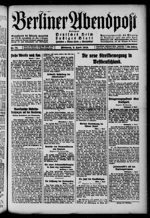 Berliner Abendpost vom 02.04.1919