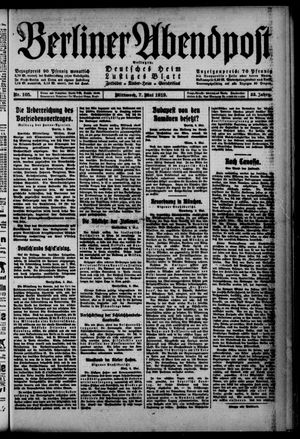 Berliner Abendpost vom 07.05.1919